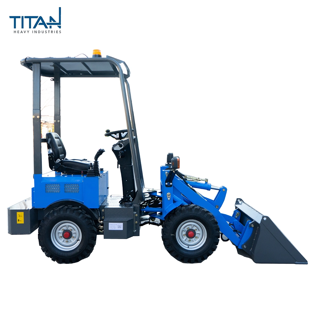 Chinese 400kg battery 4 wheel drive electric wheel loader for sale