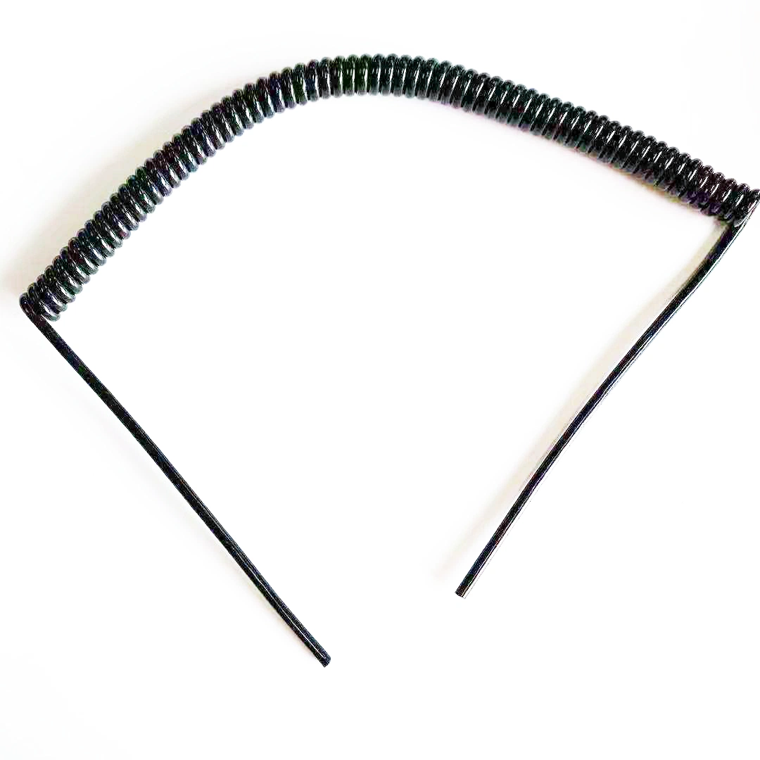 Alto brillo o mate flexible de resorte eléctrico Cable enrollado en espiral