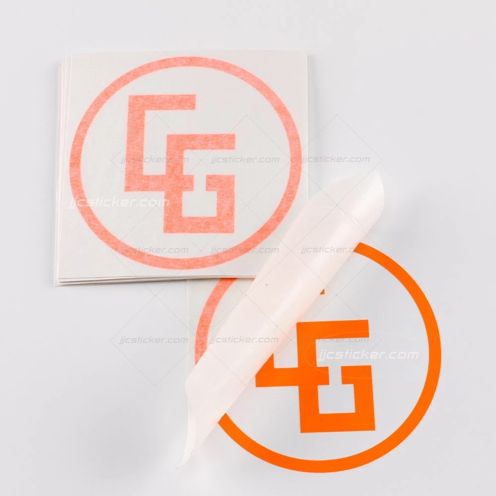 Multiple Use Custom Transparent 3D Logo Permanent Waterproof Vinyl Transfer Printing Label