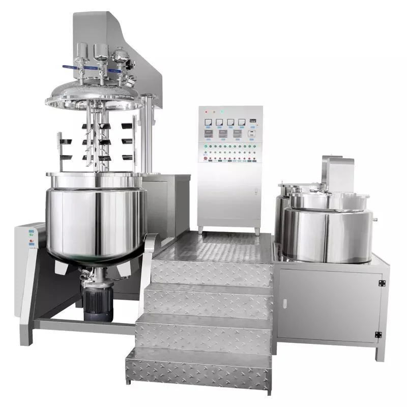 Agitator Kettle with Homogenizer Body Lotion Blending Mixing Tank