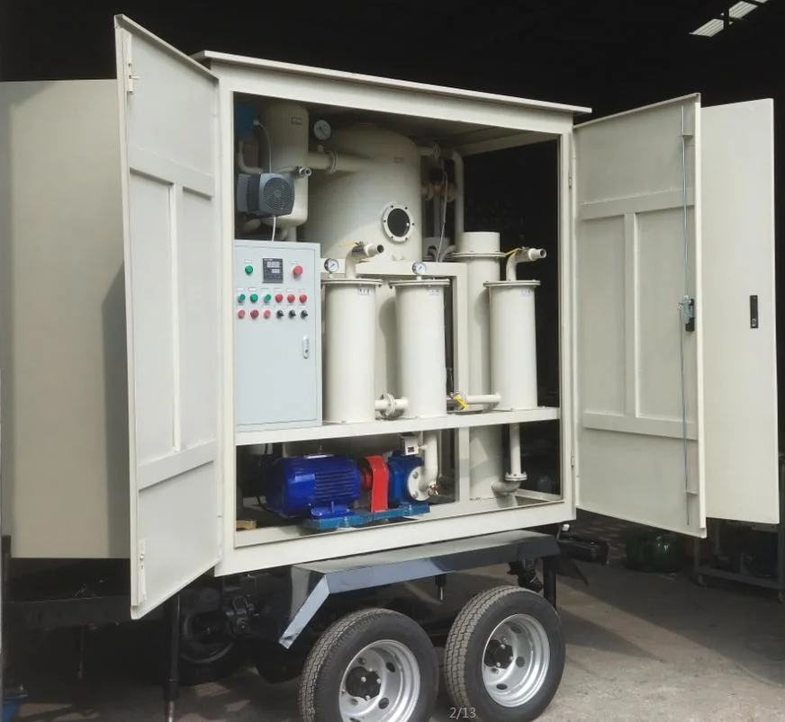 1800L/H Double Stage Vacuum Transformer Oil Purification Machine