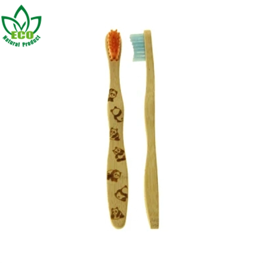 Logo personnalisé brosse à dents en bambou charbon de bois