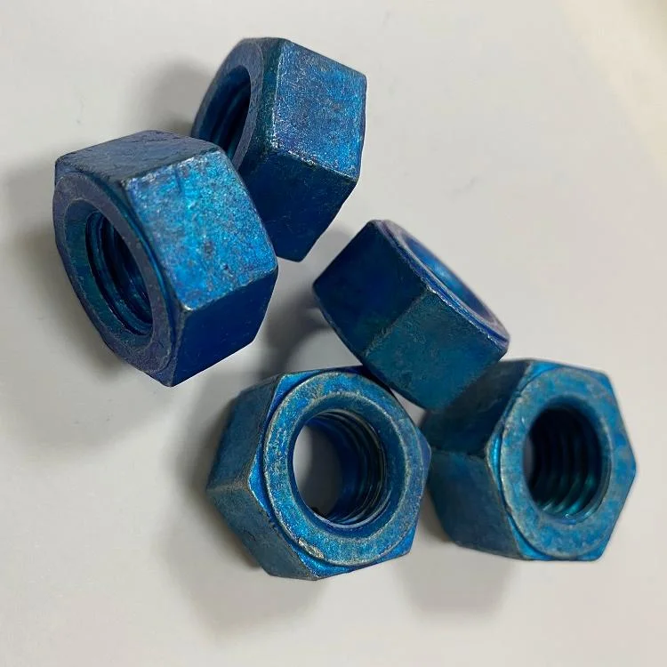 Factory Direct Hexagon Nut Hex Nuts with Blue Wax DIN934