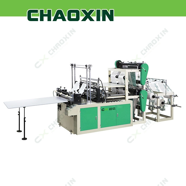 Professional Manufacturer Double Layer Four Channel High Speed Heat Sealing and Cold Cutting HDPE PE Plastic Bag Making Machine