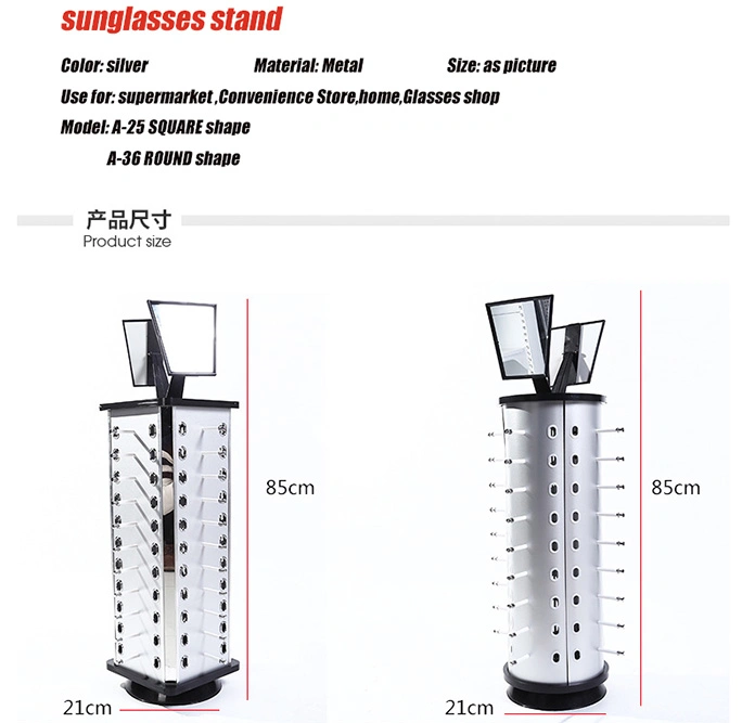 Sunglasses Stand Glasses Stand Show Floor-Standing Exhibition Metal Stand Acrylic Display Rack