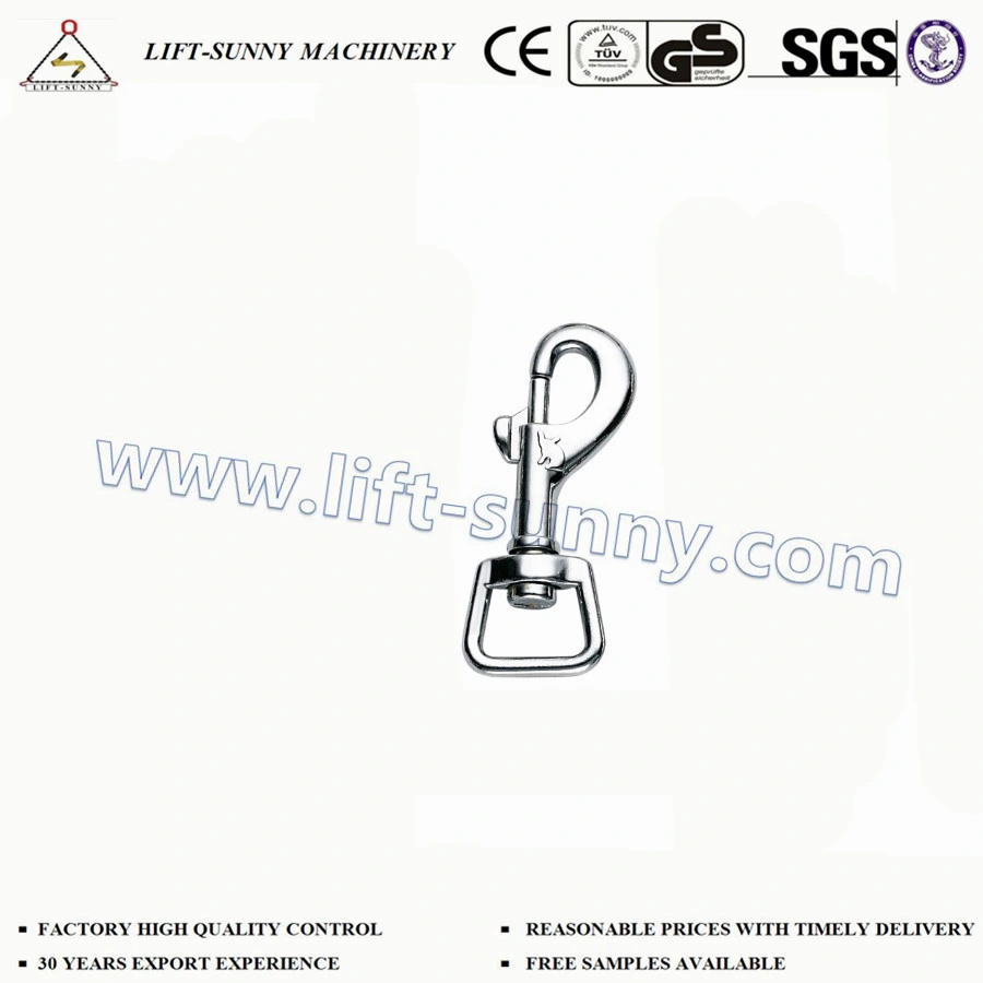 13 مم * 52 مم مربع الرأس Zinc Die Cast Swivel Snap الخطاف