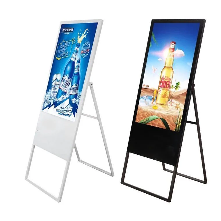 P4 Indoor/Outdoor Full Color Slim Poster LED Digital Floor Stand Video Wall Display Signage Screen Wholesale/Supplier Advertising Board