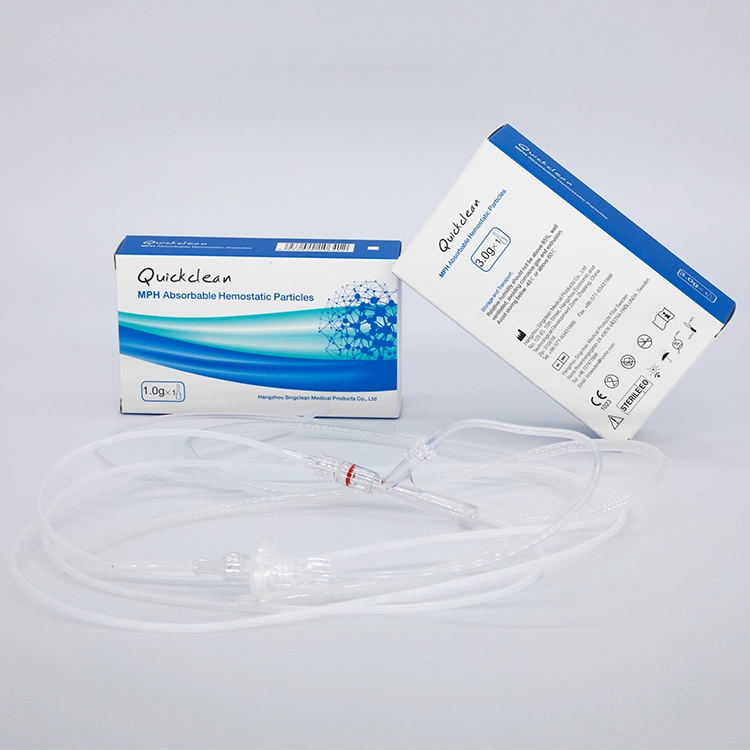 Surgiclean CE Karton, Blister-Karte in Geschenkbox Resibable Surgical Hemostatic Powder Produkt