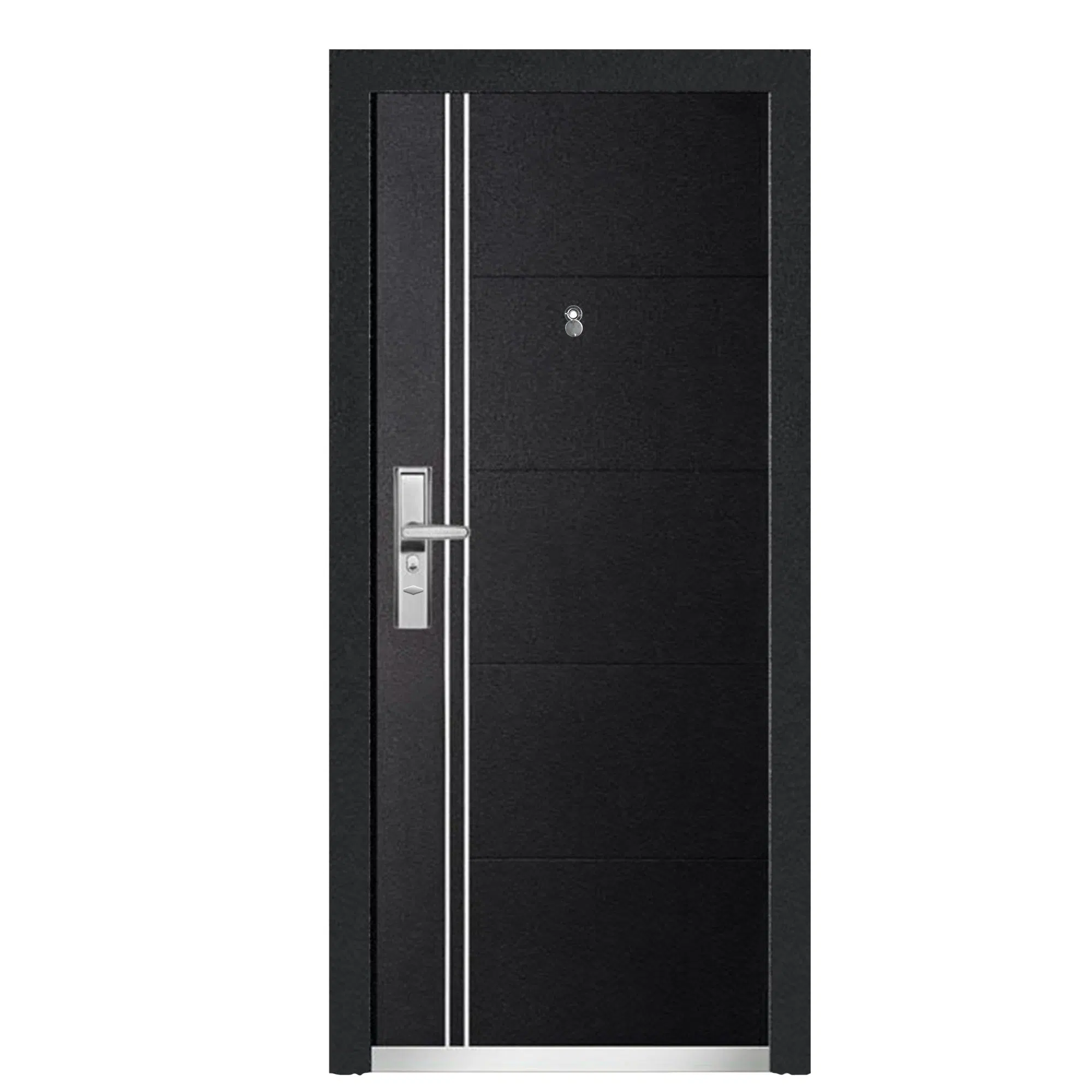 Luxury 5cm Security Doors Anti-Theft Iron Single Entry Door Soundproof Vibration Damping Explosion-Proof Premier Steel Door