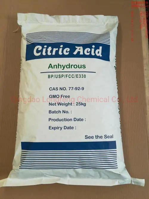 Regulador de acidez de grado alimentario Factory CAS 5949-29-1, ácido cítrico anhidro/monohidrato