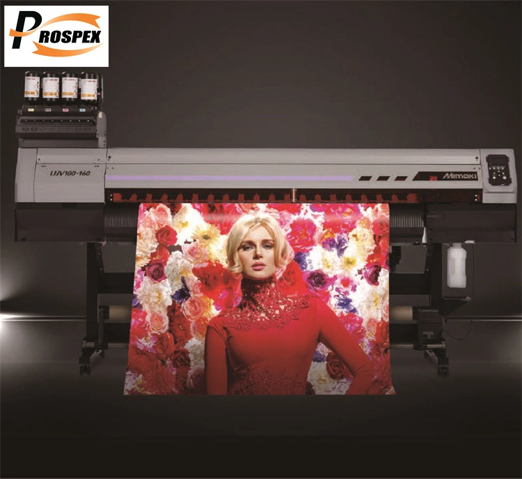 Подлинной гарантией 64 дюйма Mimaki Ujv100-160 струйный УФ индикатор рулона в рулон принтер