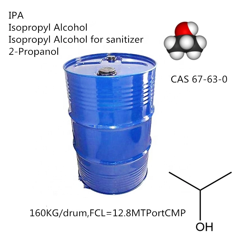 Isopropyl Alcohol Hot Salel in Industry, Pharmacy, Cosmetics, Ipa, CAS No: 67-63-0