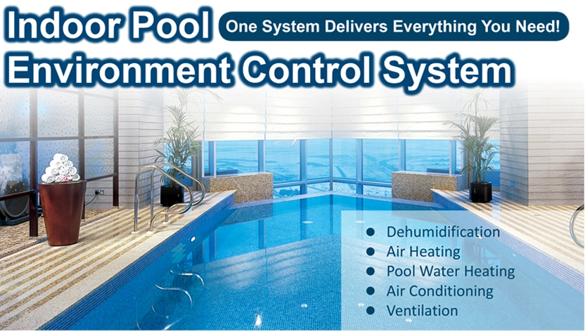 Air to Water Pool Equipment with HVAC Heating Cooling Function