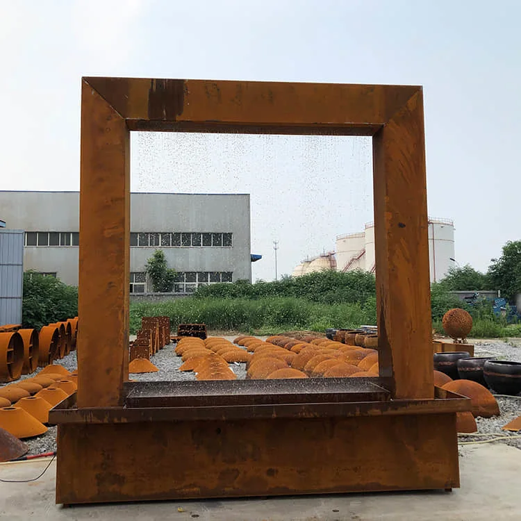 Garden Decor Corten Steel Water Feature