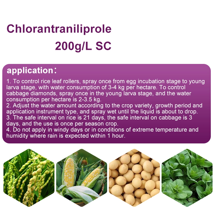 Agrochimiques de GreenRiver insecticide Chlorantraniliprole 200g/L SC, 10% SC lutte contre la myéryère de chute