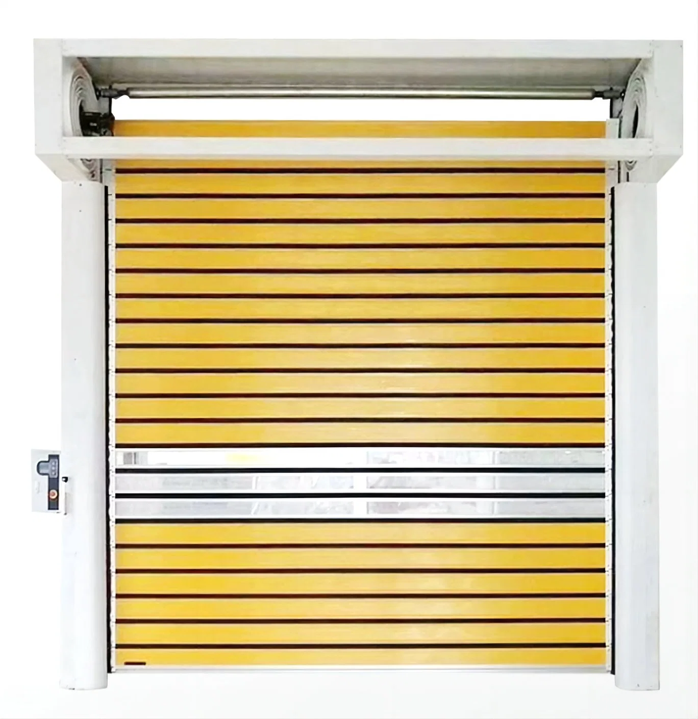 Energy Saving Security Fast Acting Thermal Insulated Overhead Rolling up Warehouse Coiling Spiral High Speed Metal Aluminum Alloy Commercial Garage Doors