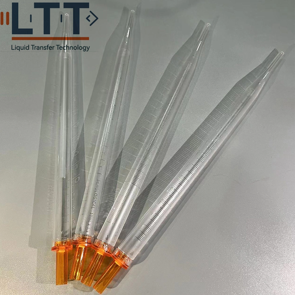 Accurate Dnase-Free Sterile Plastic Individually-Wrapped Precise Transparent Clear Marker10ml Serological Pipettes