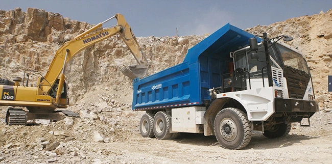 Gcc Approved OEM Know-How Nude Packing Mining Electric Dump Truck 350kw