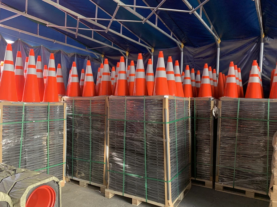 36" 900mm Road Safety Product PVC Mutcd Orange Plastic Cone Traffic Products