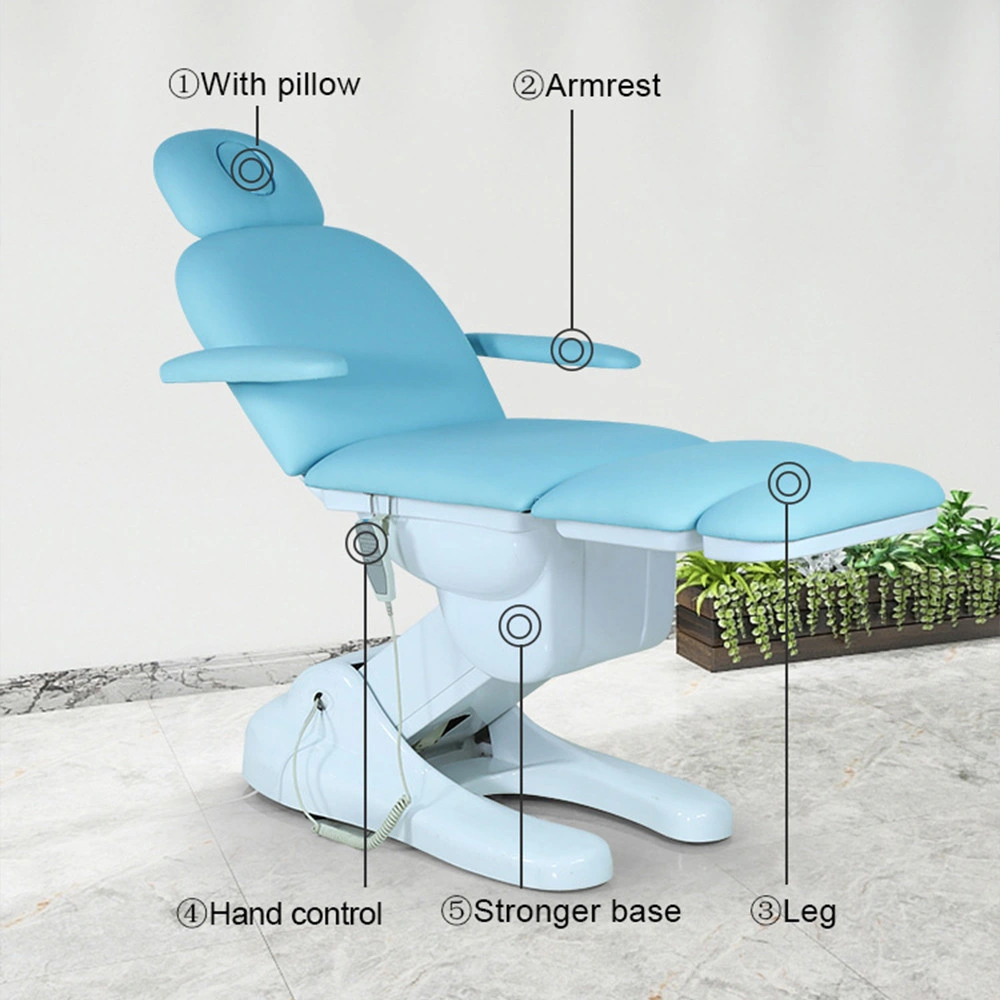 Hq Hot Sale Electric Barber Chair with Massage SPA Bed Electric Massage Table