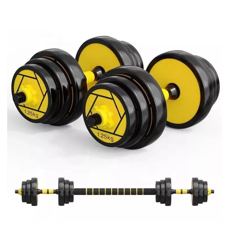 TPU Dumbbell Gold Adjustable Professional Style Kettlebell Dumbbell Set