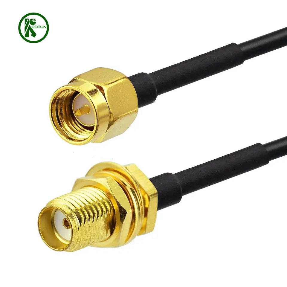 Custom Cable RF Coaxial SMA - SMA Antenna Extension Cable CCTV Cable Rg174 SMA Male