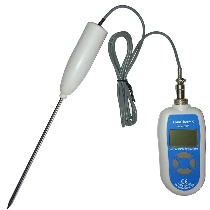 IP68 HACCP Digital Industrial Thermometer Digital Food Meat BBQ Thermometer with Fast Response K Type Thermocouple