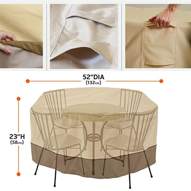 Custom Outdoor Furniture Waterproof Cover Garden Table and Chair Protective Cover Oxford Cloth Sofa Sunscreen Cover