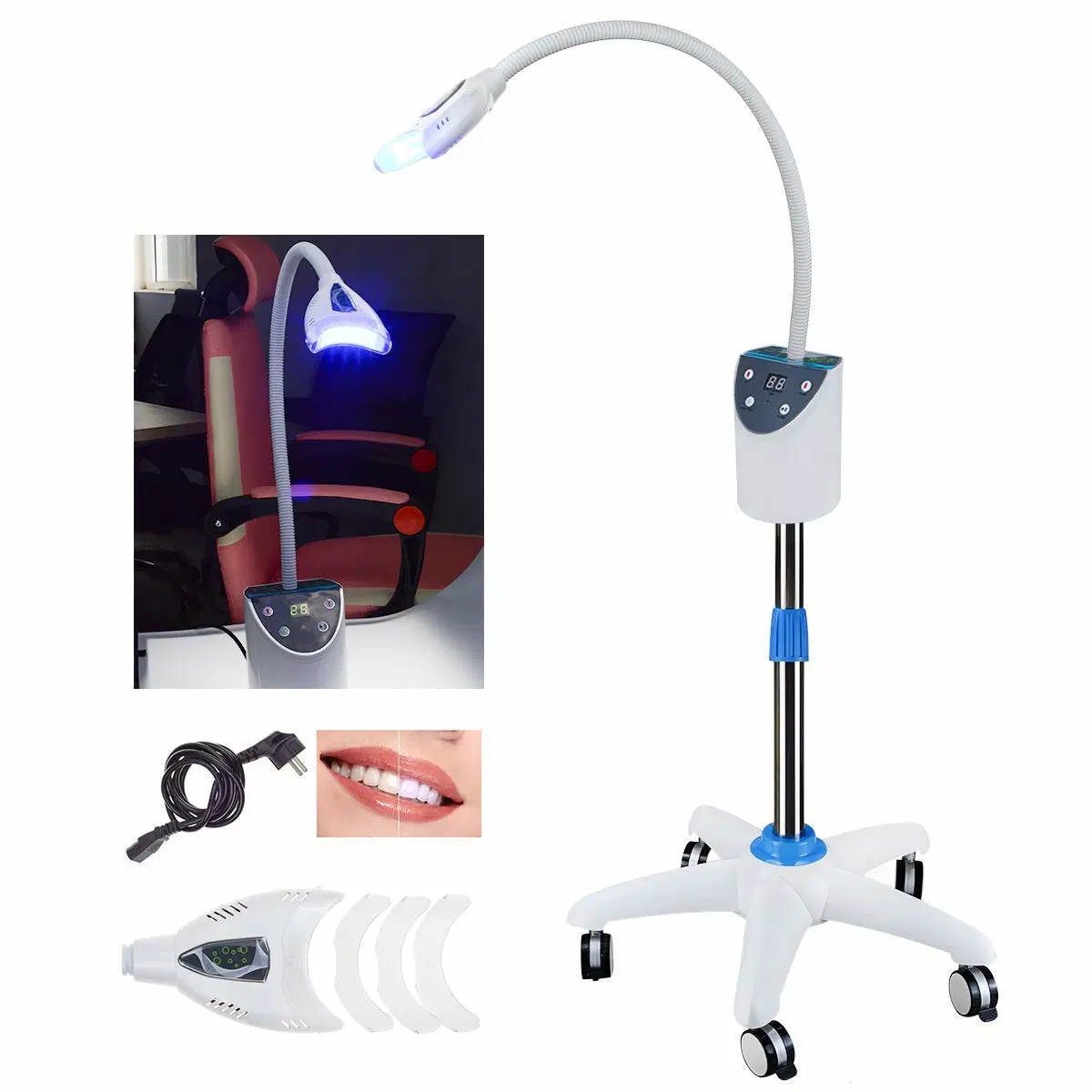 Зубная лампа для отбеливания зубов 16 Вт светодиод Профессиональная косметика зубы машины Отбеливание свет для ухода за зубами