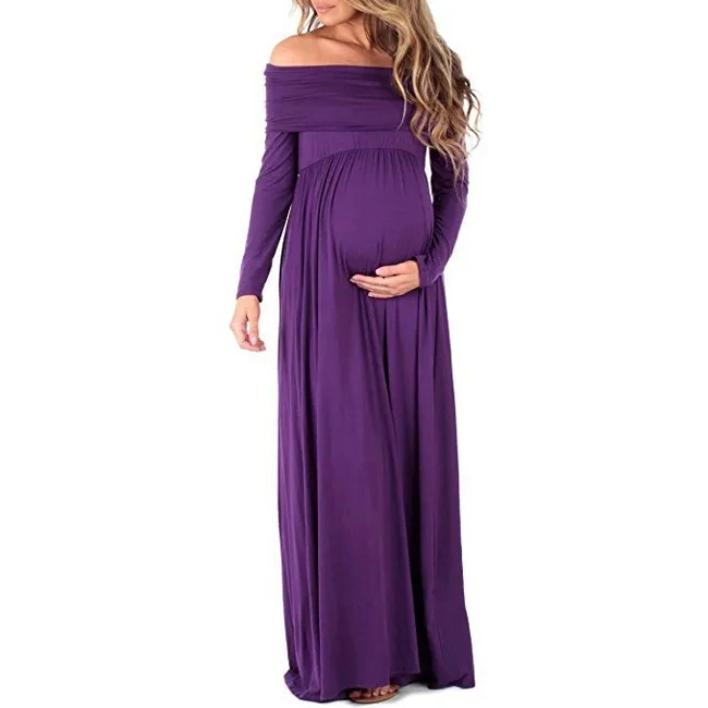 Photo Shoot Pregnancy Dress Photography Prop Maxi Gown Sexy Maternity Dresses