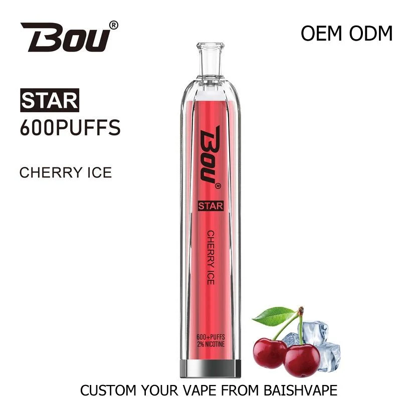 Zbood Print Logo Slim Mini-Craky Seabar Voopoo Drag E Cig Bou Star 600 Puff Einweg-Vape