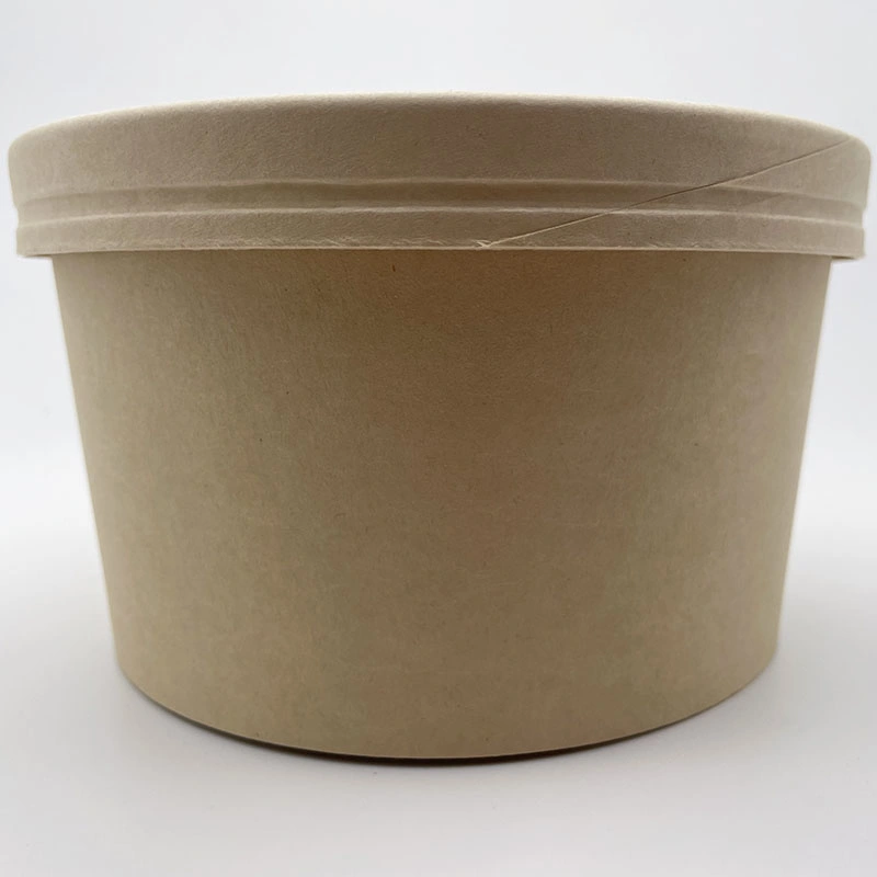 Oil Resistant Food Grade Disposable Bamboo Salad Bowl for Kids