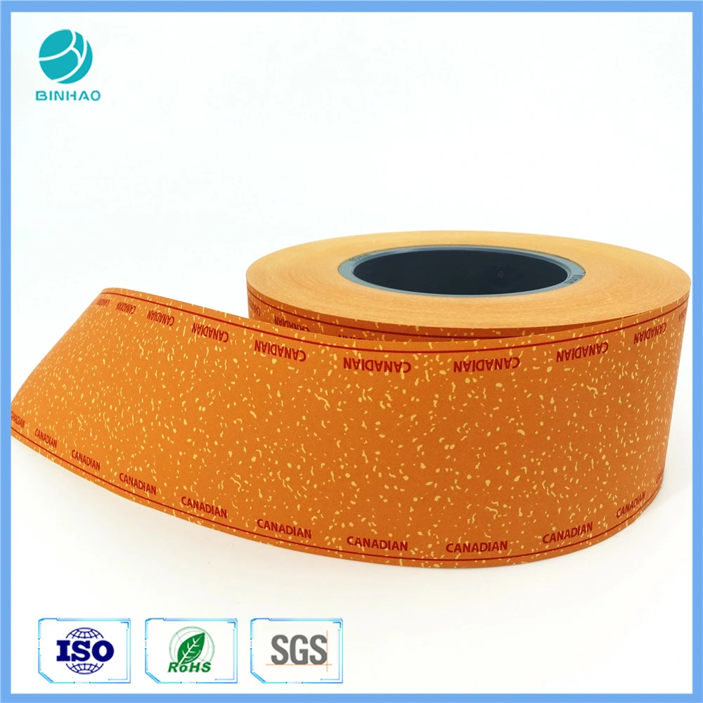 Yellow Cork Tipping Paper 100% Wood Pulp Paper Tobacco Package Materials