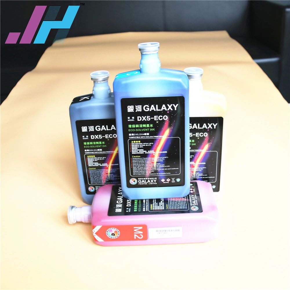 Original Galaxy Eco-Solvent Tinte kompatibel mit Epson DX5 DX4 Druckkopf