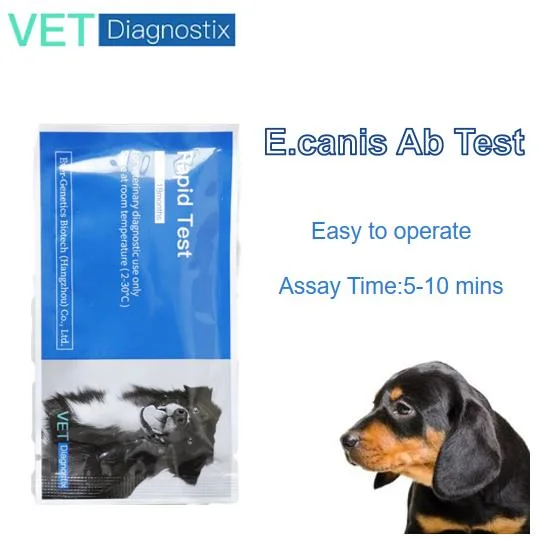 Kit de Ab Ehr Anticuerpo de la Ehrlichia canina Test rápido de prueba de diagnóstico veterinario.