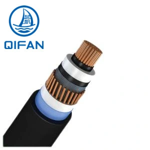 كبل طاقة نحاسي أحادي الألومنيوم 630mm2 64/110kv Cu/XLPE/CWS/Lat/HDPE (PVC)