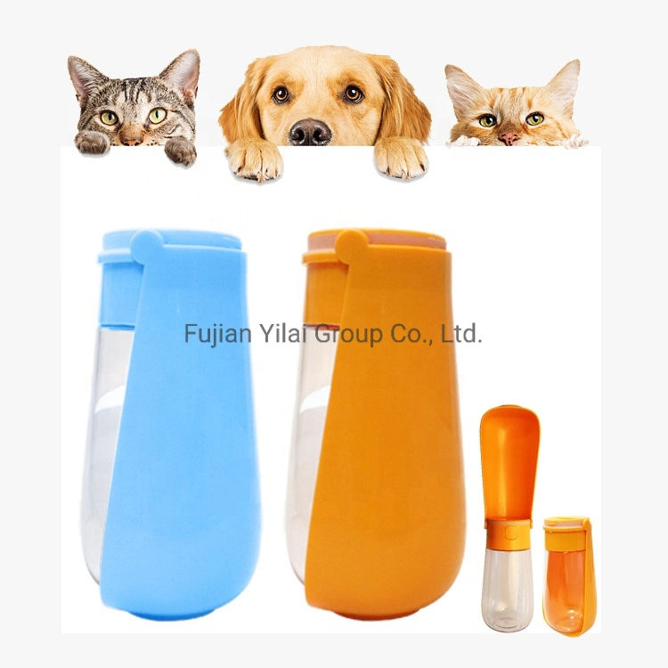 Amazon Hot Vender portátil perro botella de agua y plegable Botella de agua para mascotas para uso al aire libre