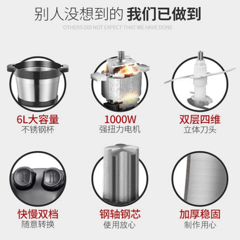 Commercial Stainless Steel Food Chopper Meat Blender with Big Capacity No. Bc015