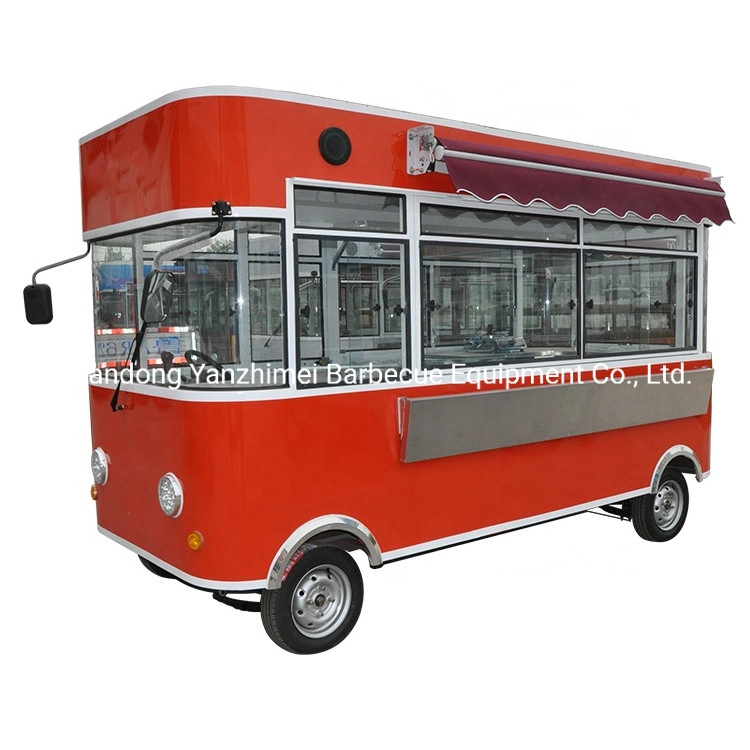 Customized Mobile Catering Trailer Vintage Food Truck Electric Bus Price