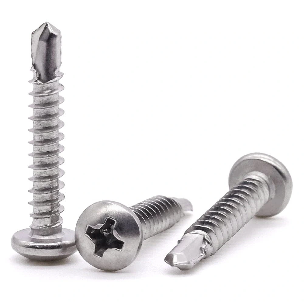 Carbon Steel Stainless Steel 304 316 Pan Head Self Tapping Screw in Stock