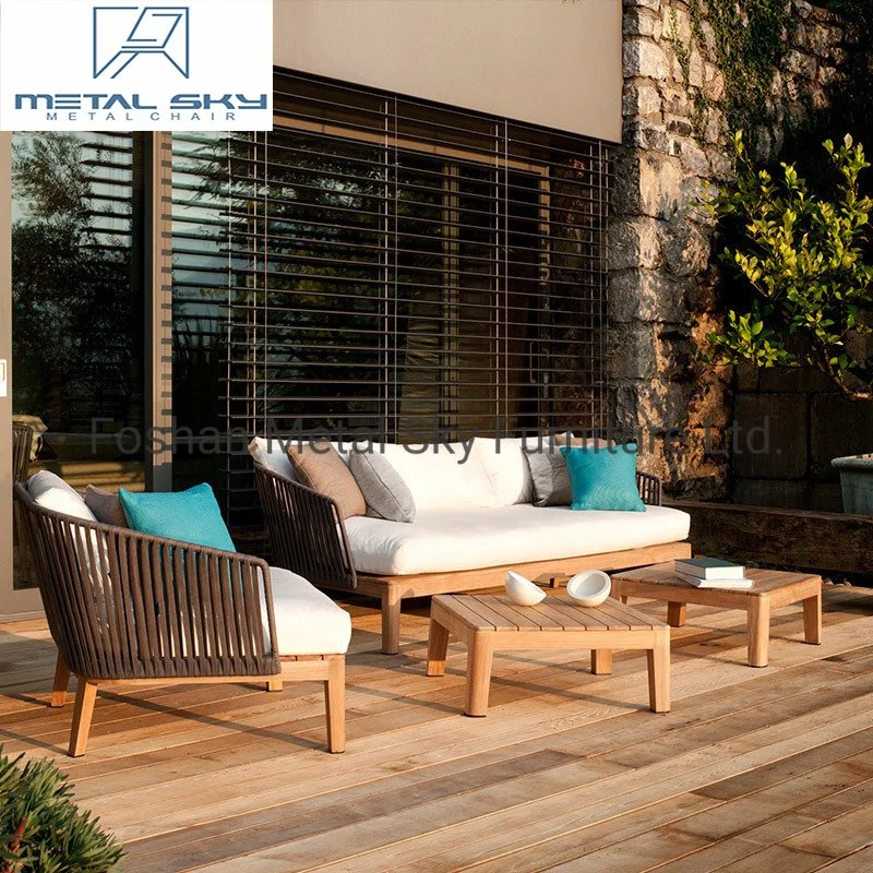 Outdoor Teak Aluminum Wooden Garden Hotel Villa Patio Rattan Chair