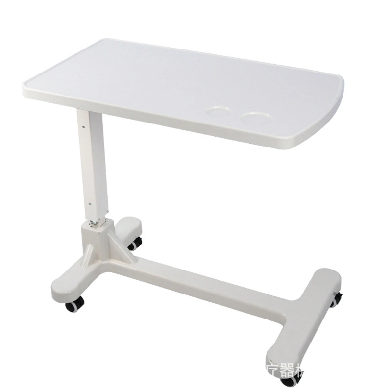 Fashion Hospital Runiture Standard Packing Steel Base ABS Overbed Table