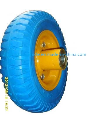 High quality/High cost performance Small Size with Metal Rim 2.50-4 PU Foam Solid Wheel