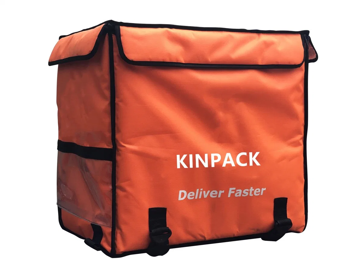 Orange Color Logo Customize Cooler Bag Heat Insulated Food Delivery Box