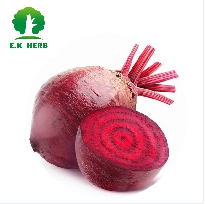 E. K Herb China Plant Extract توريد بالجملة أعلى جودة طبيعية بيتا الفوجريوس مستخرج جذور البنجر مسحوق 10: 1, 20: 1 شمندر الجذر