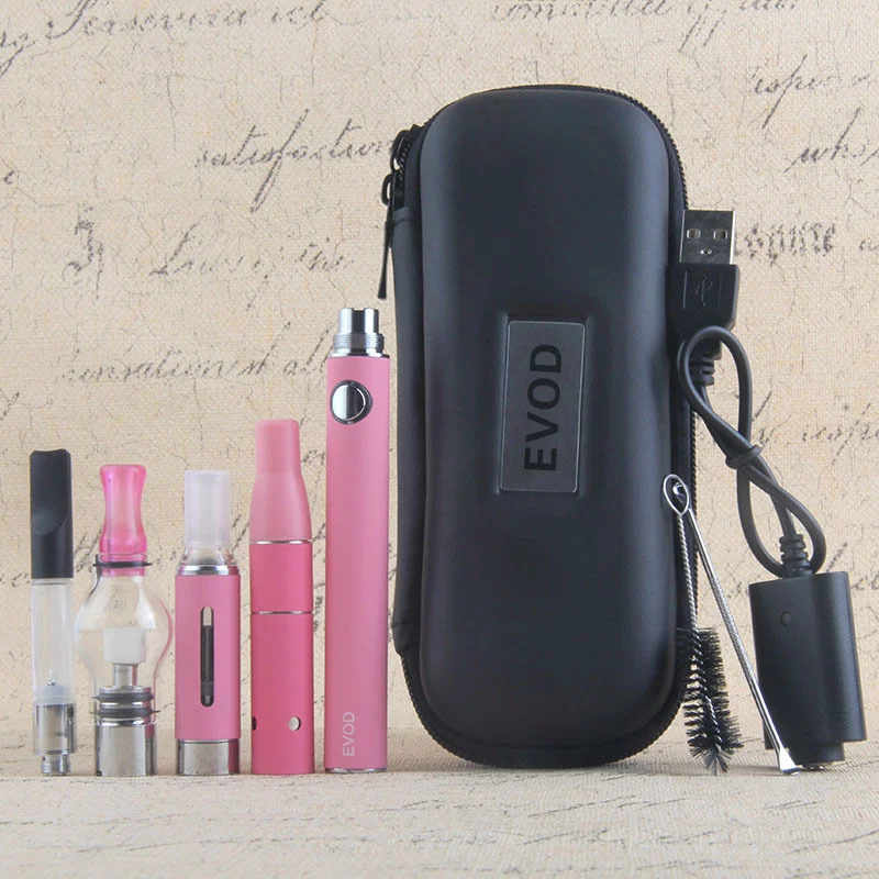 900mAh Battery Portable Dry Herb Vaporizer Oil Wax Evod 4 in 1 Kit