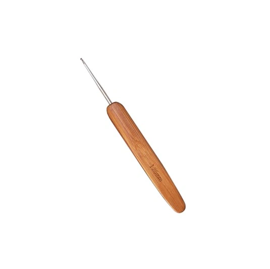 Wholesale/Supplier 1.25mm Bamboo Handle Crochet Tool Used for Hair Metal Head Crochet Hook