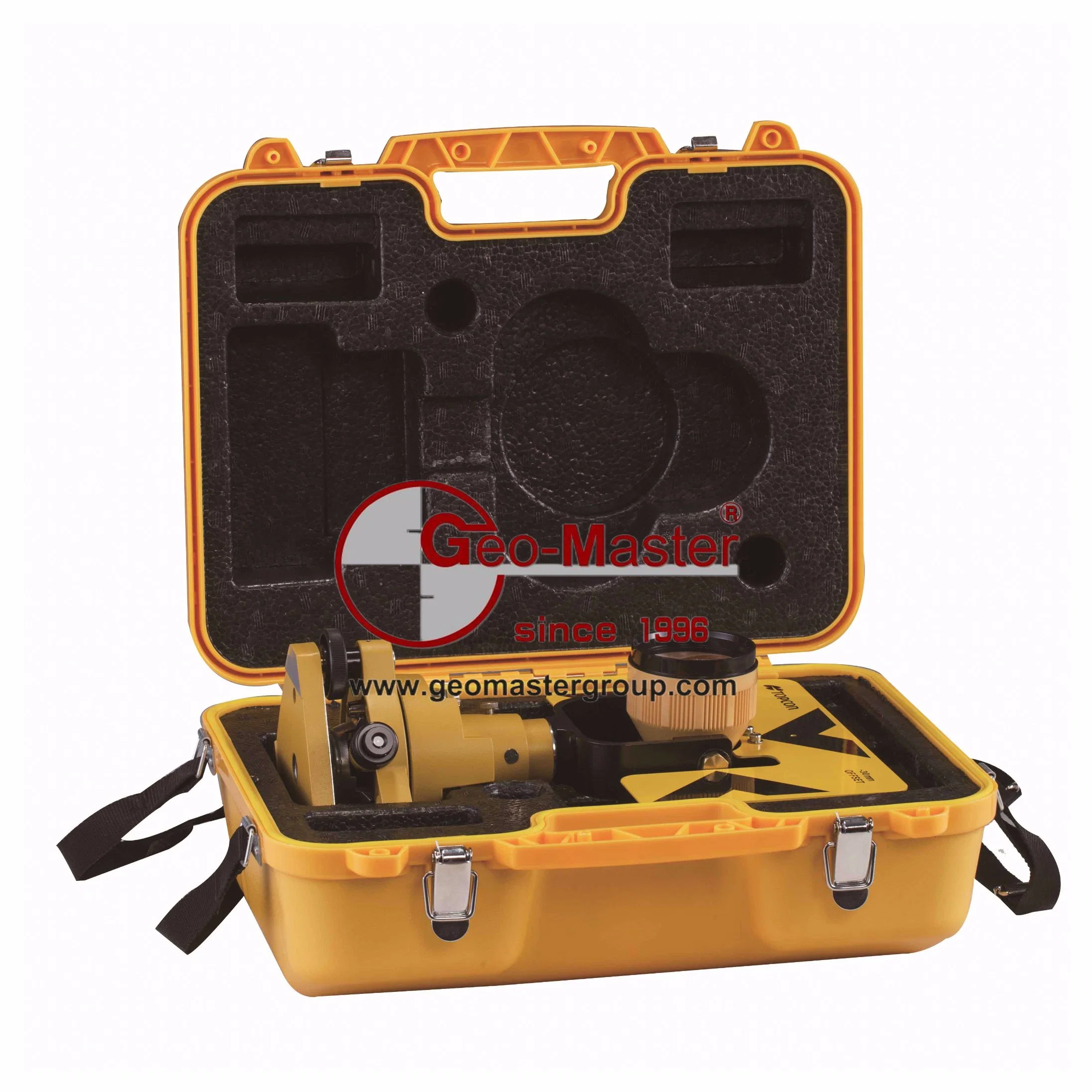 Geomaster Surveying Equipment, Traverse Prism Kit (w. Single Prism) para estaciones totales, Theodolites, Tripods, Laser Trackers