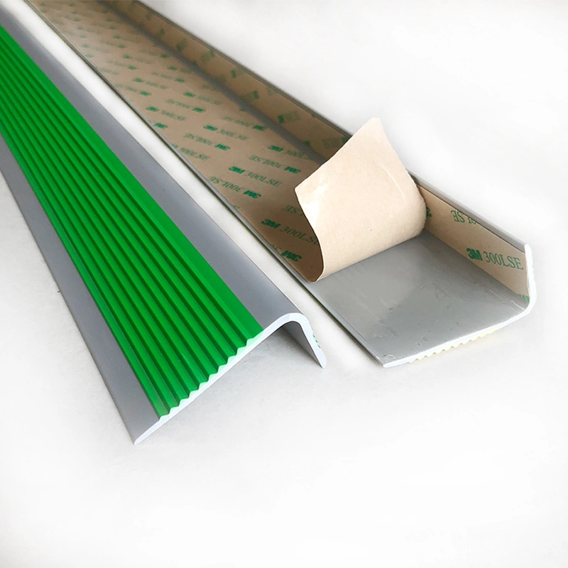 L Shape Anti Slip PVC Rubber Strip Flexible Stair Nosing