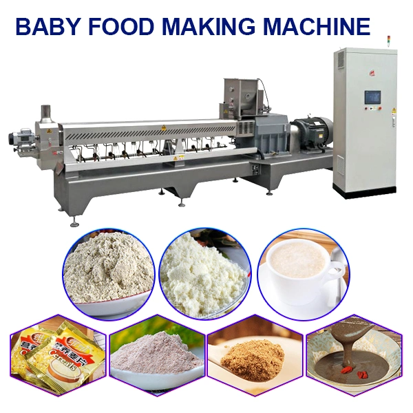 Double Screw Extruded Nutritious Cereal Powder Instant Food Making Equipment Line Jinan Dg Machinery Company